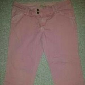 American Eagle pink crop pant